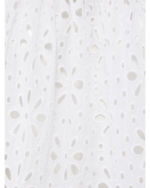 Change of Scenery White Neutrals / Kristen Cotton Lace Dress In Seaside Eyelet Fresh