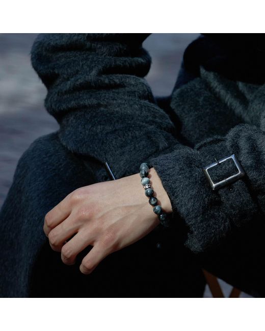 AWNL Metallic Hawk Eye Macrame Bracelet for men