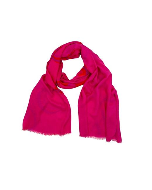 Julia Clancey Red Jcjc Modal Reversible Scarf