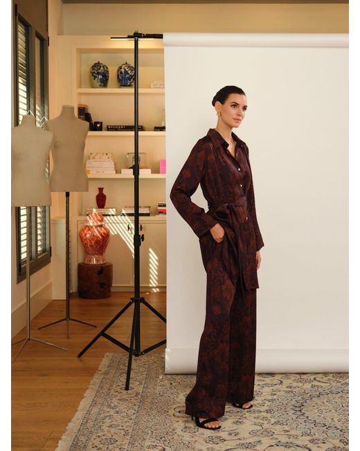 Juan Avellaneda X Seeiou Brown Kai Printed Pants