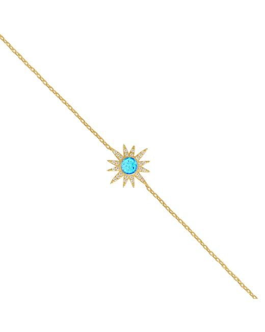 Spero London Metallic Opal Sun Sterling Bracelet