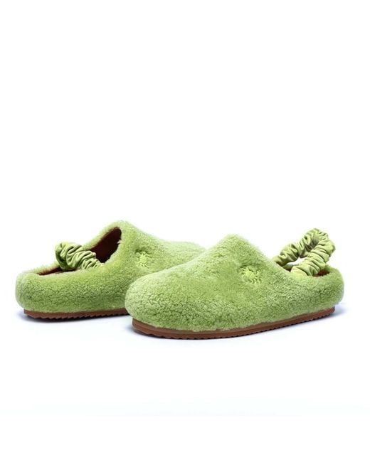 MYYAZ Green Teddy Clog
