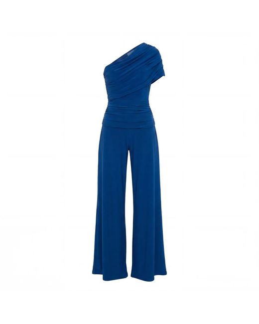 Atom Label Blue Rhodium Jumpsuit