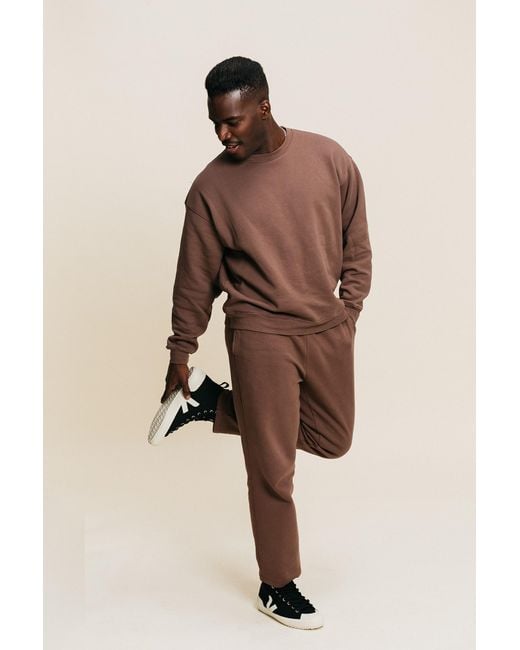 Ocio Leisurewear Brown Neutrals Straight Leg Pant for men