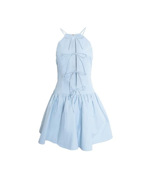 Amy Lynn Blue Raffaella Pure Cotton Skater Dress