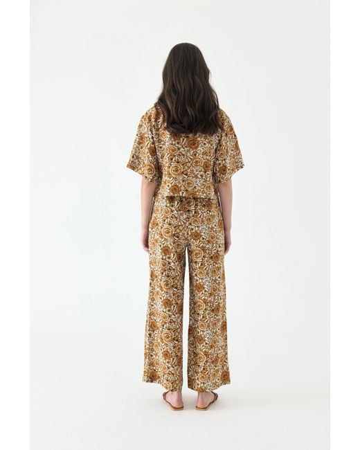 We Are Kindred Metallic Rosalia Linen Relaxed Shirt