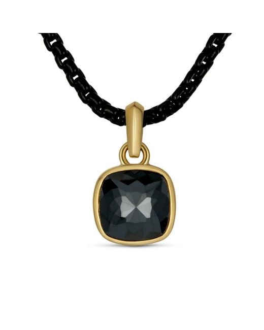 Rahul's Jewels Black Sanctum Haven Pendant -14 Karat With Genuine Diamond