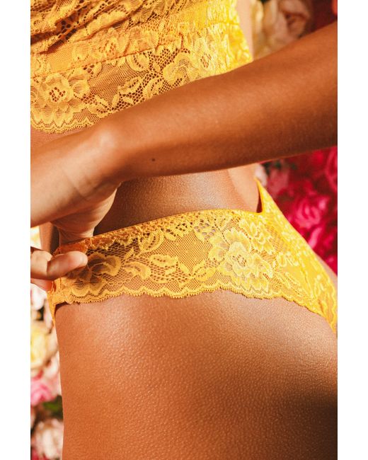 Empress Mimi Orange Queen Bee Lace G-String