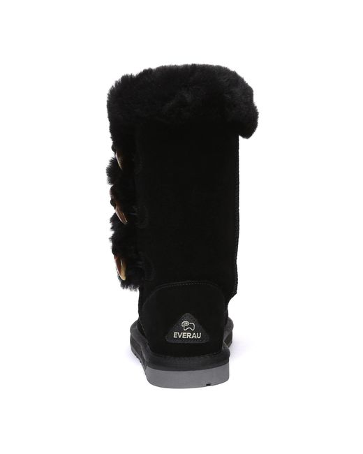 EverAu Australia Black Ashy Tall Boots