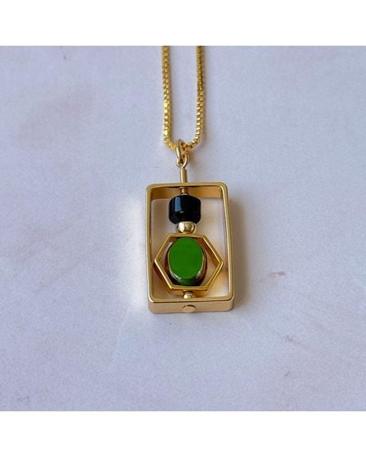 Aracheli Studio Metallic Art X Onyx Necklace