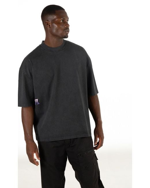 Achilles and the Tortoise Blue Pattern Tee Stone for men