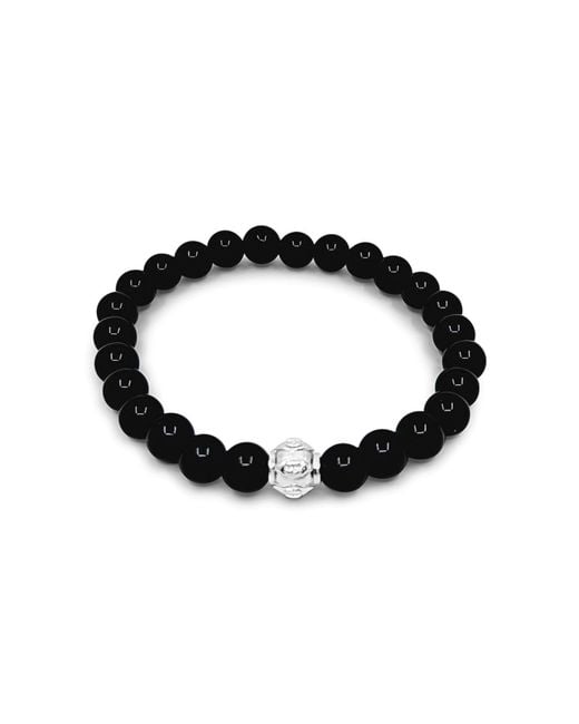 Lutiro Black Onyx Beads Bracelet for men