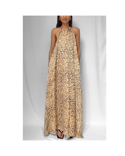 Alia Studio Metallic Volupté Maxi Dress