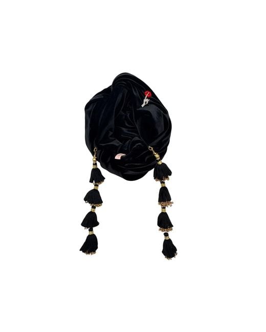 Julia Clancey Black Shhh Dorado Turban