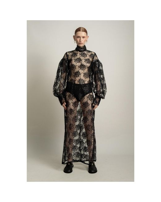 Van Brussel Black Opulence Lace Dress