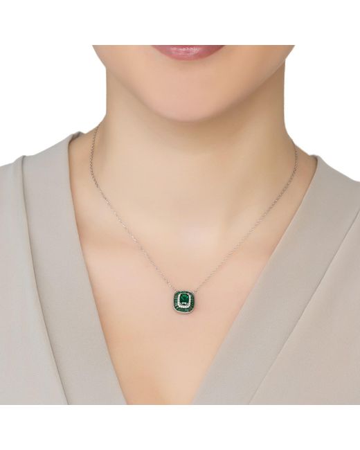 Latelita London Green Great Gatsby Pendant Necklace Emerald