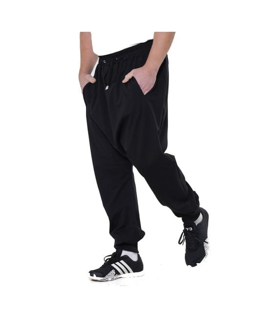 Metamorph Black Casual Drop Crotch Pants for men
