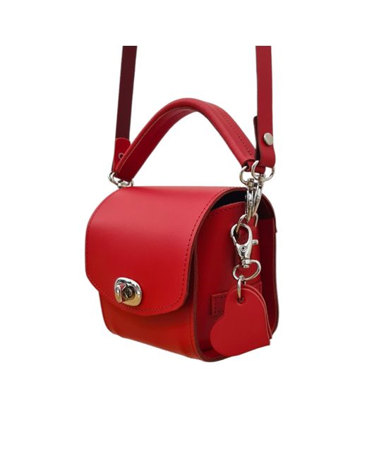 Zatchels Red Bauble Handmade Leather Handbag
