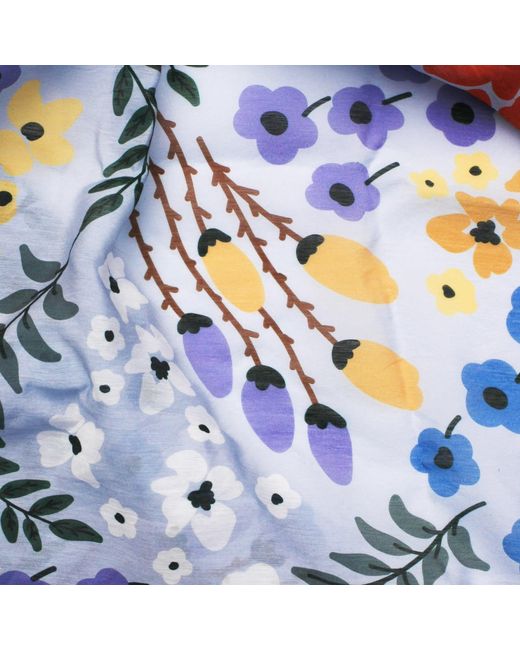 Jessie Zhao New York Blue Beach Sarong Wrap