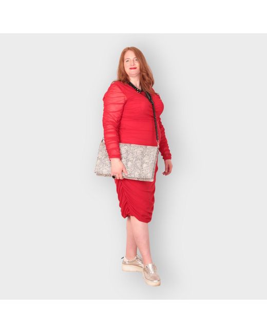 Sylvia Piechulla Multicolor Vegan Leather Animal Print Laptop Clutch Bag – & Quilted
