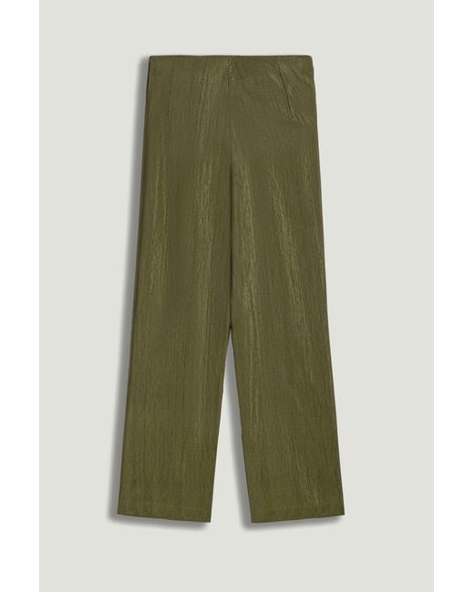 Nocturne Green Neutrals Straight-Leg Tailored Pants