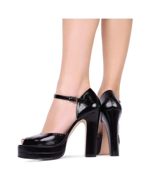 Terry De Havilland Black Lena Platform Heel