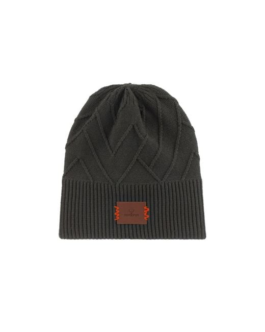 Norbron Black Bonham Moss Beanie for men