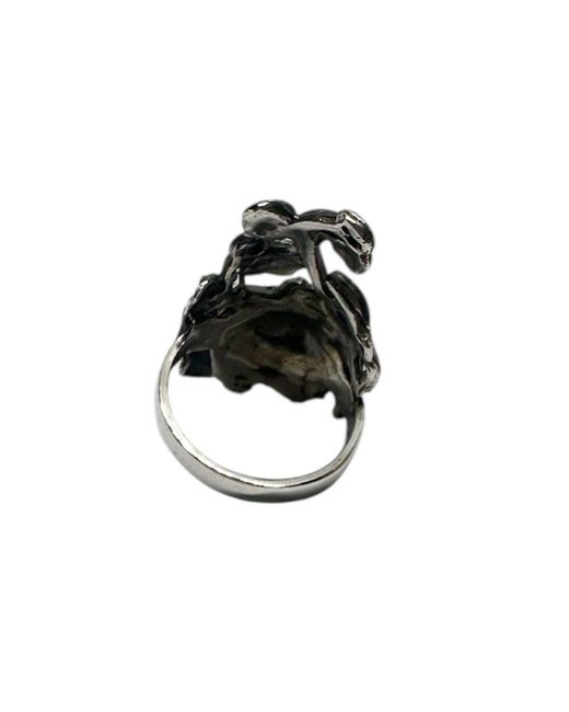 Tg-Jewellery by Tamara Gervasio Black Rosa Gothic Ring – Handcrafted Sterling Sculpture