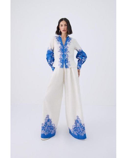 Raishma Blue Serena Trousers