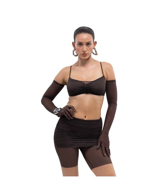 Zhilyova Brown Amora Gravity Bandeau