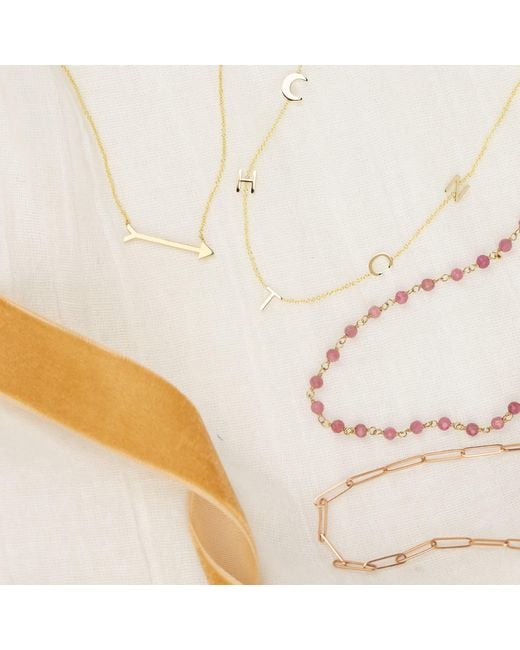 Maya Brenner Metallic Element Long Link Chain