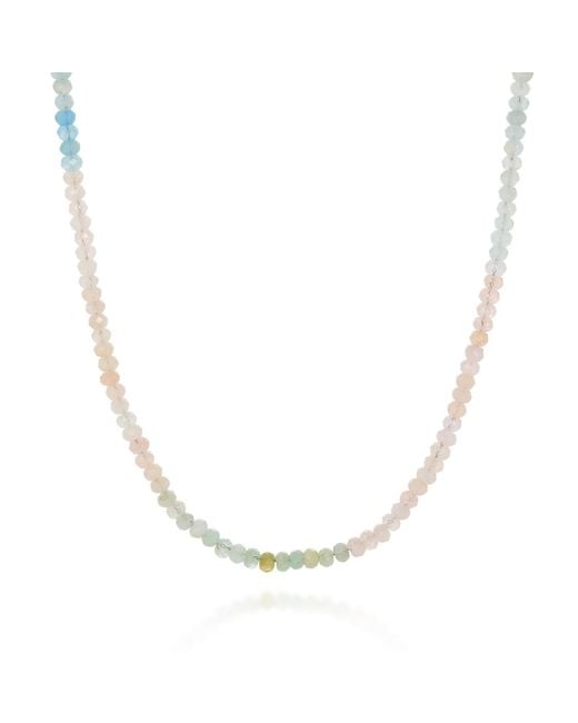 Nellou Jewellery Metallic Mixed Beryl Mini Bead Necklace