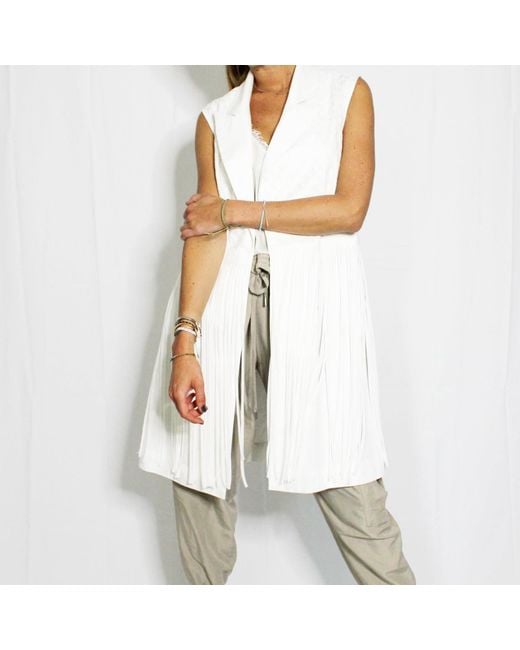 Boutique Kaotique White Cool Strapless Vest — Lightweight Summer Top