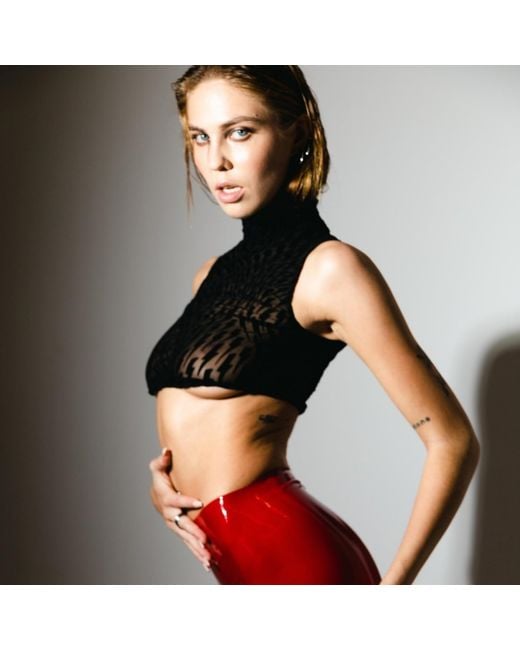 Ekcentrik Black Thunderbeats Crop Top