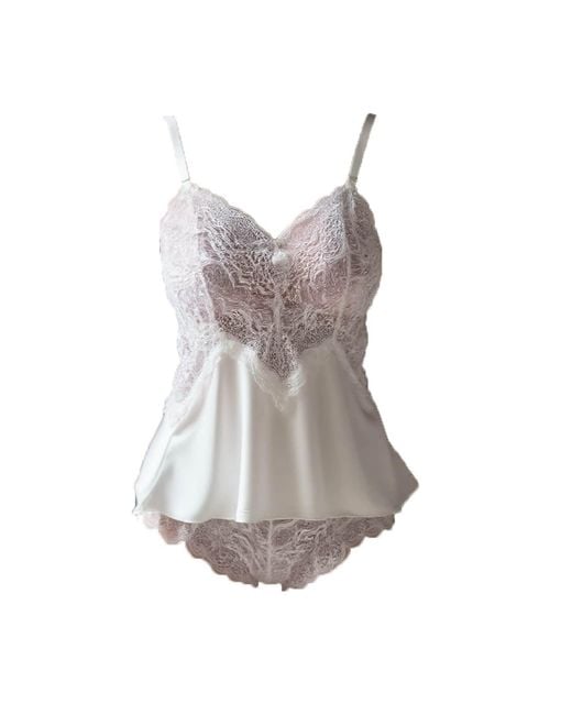 Carol Coelho White Paradox Off A-Line Babydoll Set