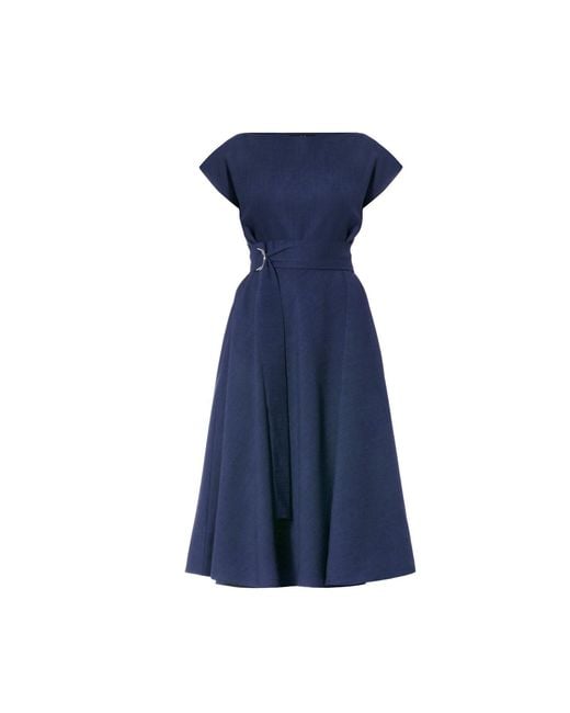Meem Label Blue Stine Midi Dress