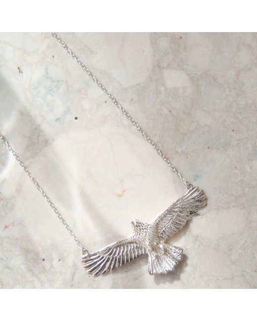 Zoe & Morgan Metallic Eagle Necklace