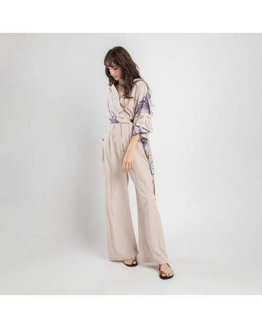 ARTISTA Gray Neutrals Charm Jumpsuit