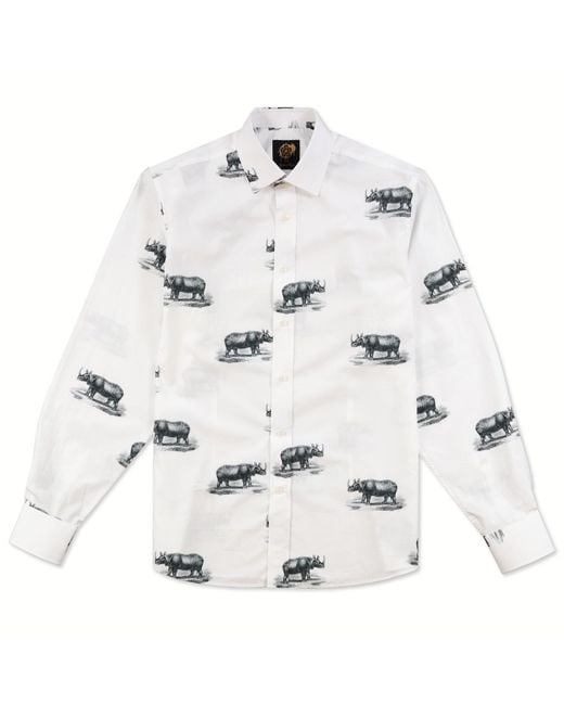 Gresham Blake White Rhino Shirt for men