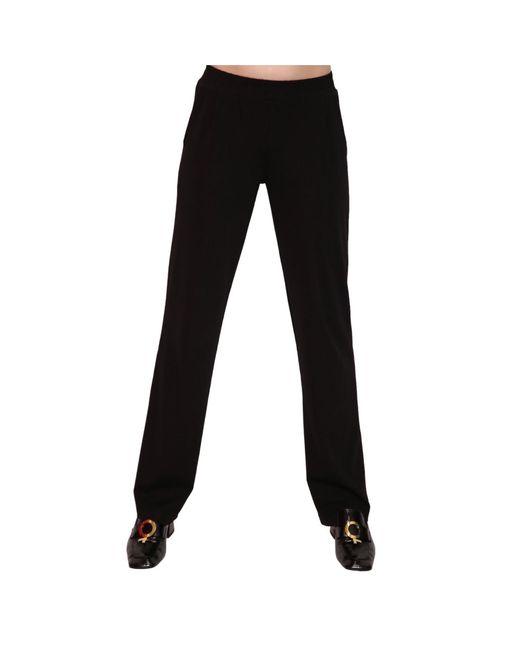 Miracles Manifester Black Mid-Rise Straight Leg Pants