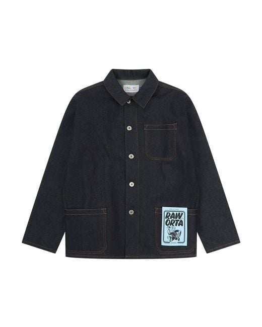 Uskees Blue Overshirt for men