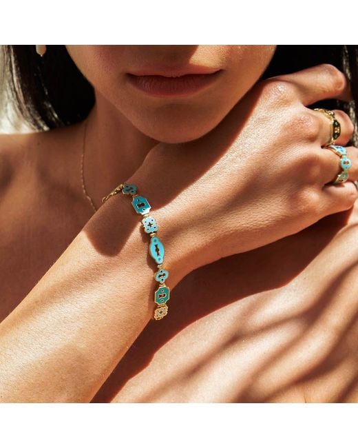Myrto Katramadou Jewellery Blue Unlocked Bracelet