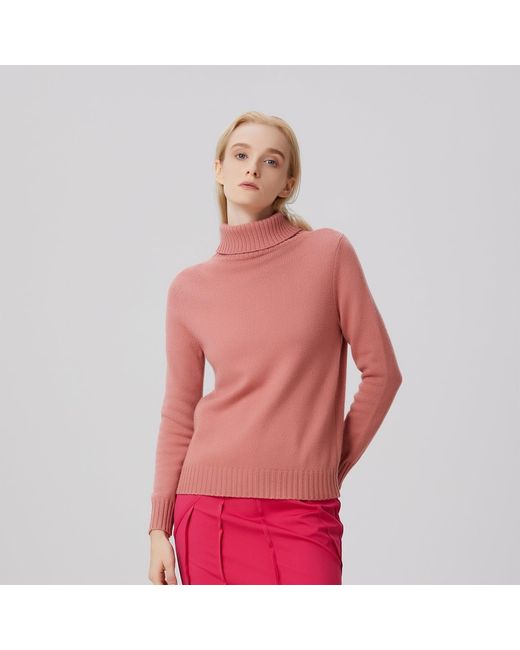 Smart and Joy Red Turtle Neck Jumper