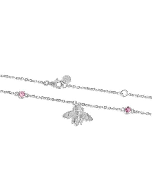 Moon London Metallic Wisdom Bee Tourmaline Necklace