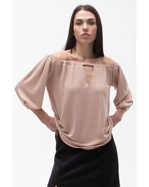 Maison Bogomil Pink Off Shoulder Blouse