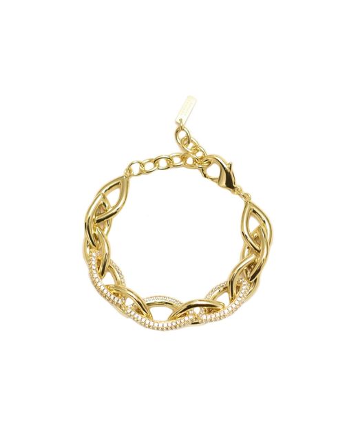 Adriana Pappas Designs Metallic Pave Links Bracelet