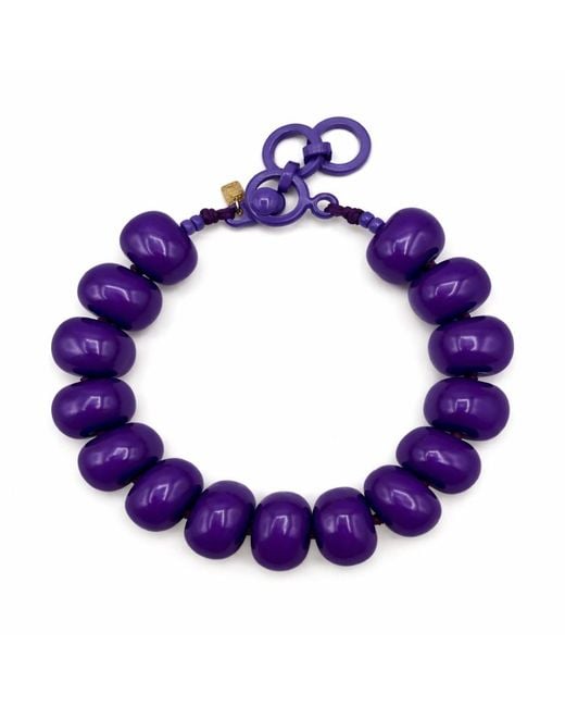 Michael Nash Jewelry Purple Vivienne Resin Necklace