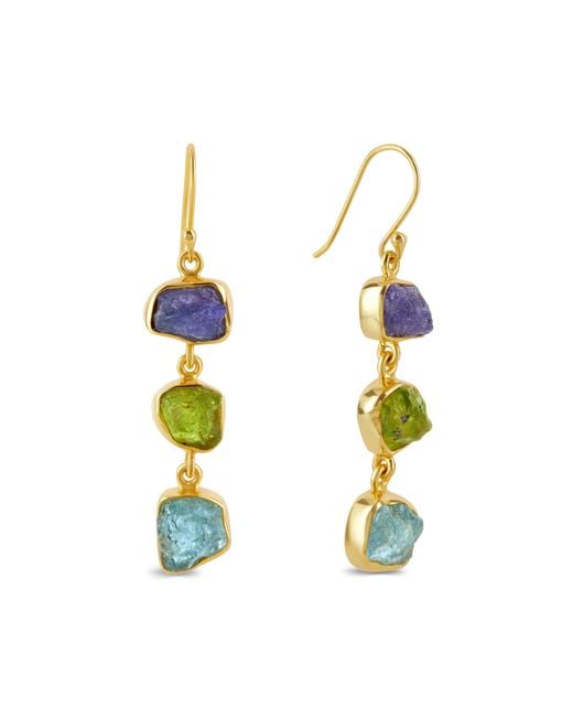 GEM BAZAAR Blue Lakeshore Earrings