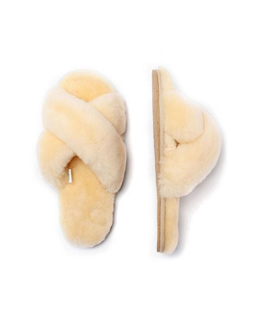 EverAu Australia Natural Neutrals Dove Crossover Slides