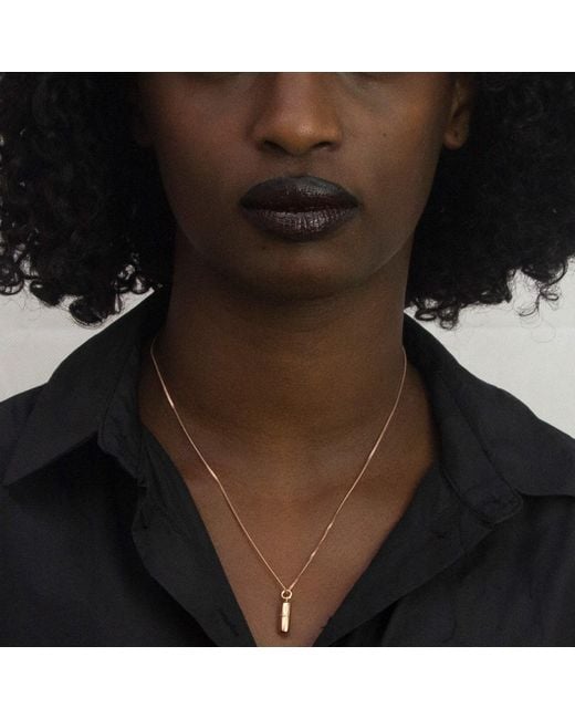 True Rocks White 18Kt Plated Mini Pill Pendant